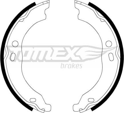 TOMEX brakes TX 21-99 - Комплект гальм, барабанний механізм autozip.com.ua