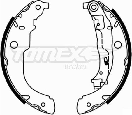 TOMEX brakes TX 21-96 - Комплект гальм, барабанний механізм autozip.com.ua
