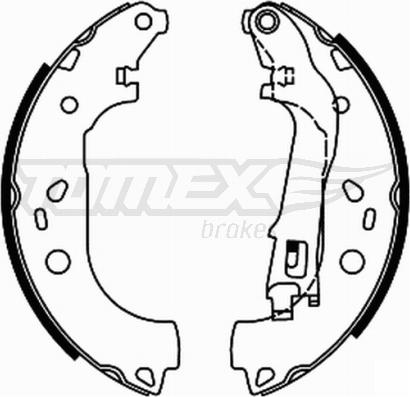 TOMEX brakes TX 21-98 - Комплект гальм, барабанний механізм autozip.com.ua