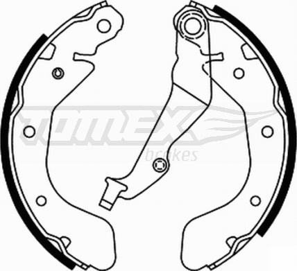 TOMEX brakes TX 21-93 - Комплект гальм, барабанний механізм autozip.com.ua