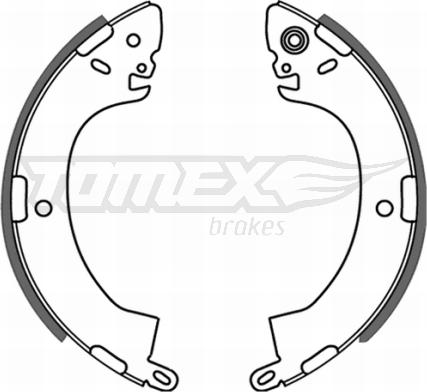 TOMEX brakes TX 21-44 - Комплект гальм, барабанний механізм autozip.com.ua