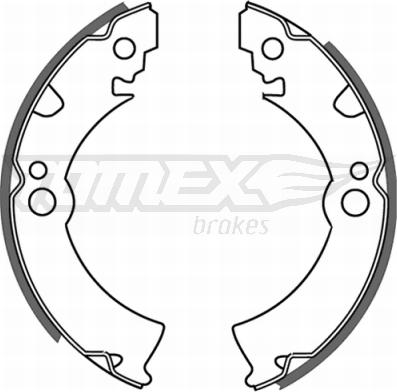 TOMEX brakes TX 21-46 - Комплект гальм, барабанний механізм autozip.com.ua