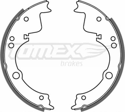TOMEX brakes TX 21-40 - Комплект гальм, барабанний механізм autozip.com.ua
