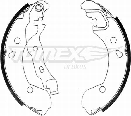 TOMEX brakes TX 21-48 - Комплект гальм, барабанний механізм autozip.com.ua