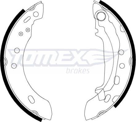 TOMEX brakes TX 21-47 - Комплект гальм, барабанний механізм autozip.com.ua