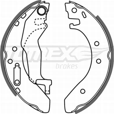 TOMEX brakes TX 21-54 - Комплект гальм, барабанний механізм autozip.com.ua