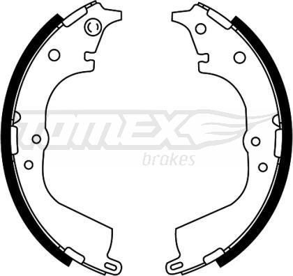 TOMEX brakes TX 21-55 - Комплект гальм, барабанний механізм autozip.com.ua