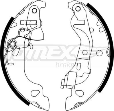 TOMEX brakes TX 21-58 - Комплект гальм, барабанний механізм autozip.com.ua