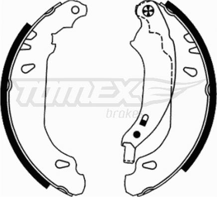 TOMEX brakes TX 21-65 - Комплект гальм, барабанний механізм autozip.com.ua