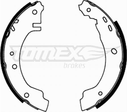 TOMEX brakes TX 21-66 - Комплект гальм, барабанний механізм autozip.com.ua