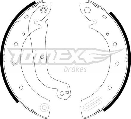 TOMEX brakes TX 21-60 - Комплект гальм, барабанний механізм autozip.com.ua