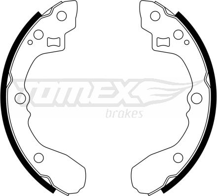 TOMEX brakes TX 21-63 - Комплект гальм, барабанний механізм autozip.com.ua