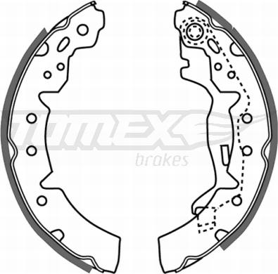 TOMEX brakes TX 21-06 - Комплект гальм, барабанний механізм autozip.com.ua