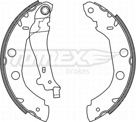 TOMEX brakes TX 21-01 - Комплект гальм, барабанний механізм autozip.com.ua