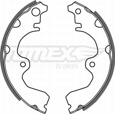 TOMEX brakes TX 21-08 - Комплект гальм, барабанний механізм autozip.com.ua