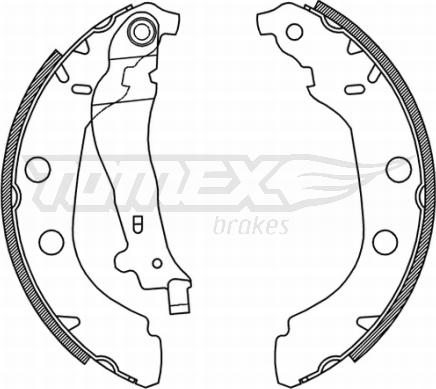 TOMEX brakes TX 21-15 - Комплект гальм, барабанний механізм autozip.com.ua
