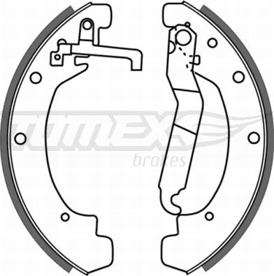 TOMEX brakes TX 21-12 - Комплект гальм, барабанний механізм autozip.com.ua