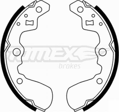 TOMEX brakes TX 21-89 - Комплект гальм, барабанний механізм autozip.com.ua