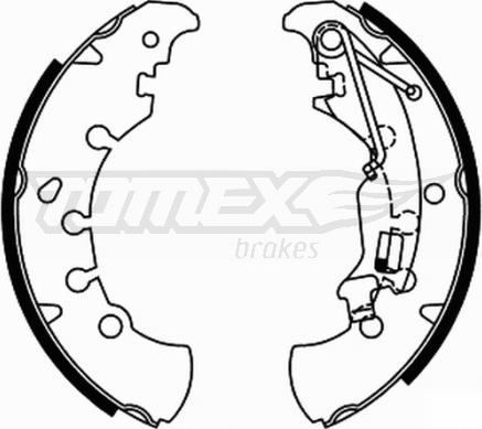 TOMEX brakes TX 21-84 - Комплект гальм, барабанний механізм autozip.com.ua