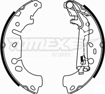 TOMEX brakes TX 21-85 - Комплект гальм, барабанний механізм autozip.com.ua