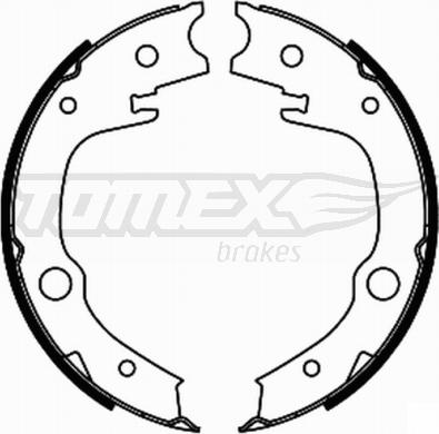 TOMEX brakes TX 21-86 - Комплект гальм, барабанний механізм autozip.com.ua
