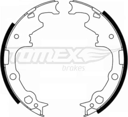 TOMEX brakes TX 21-80 - Комплект гальм, барабанний механізм autozip.com.ua