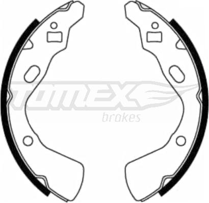 TOMEX brakes TX 21-83 - Комплект гальм, барабанний механізм autozip.com.ua