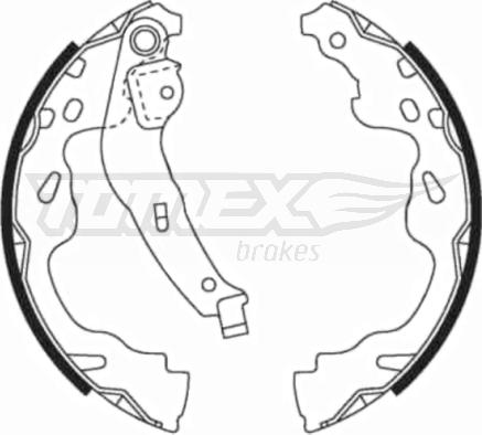 TOMEX brakes TX 21-82 - Комплект гальм, барабанний механізм autozip.com.ua