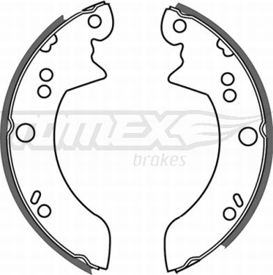 TOMEX brakes TX 21-34 - Комплект гальм, барабанний механізм autozip.com.ua