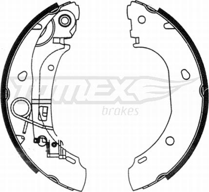 TOMEX brakes TX 21-31 - Комплект гальм, барабанний механізм autozip.com.ua