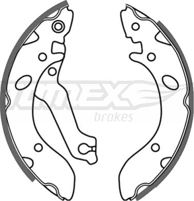 TOMEX brakes TX 21-38 - Комплект гальм, барабанний механізм autozip.com.ua