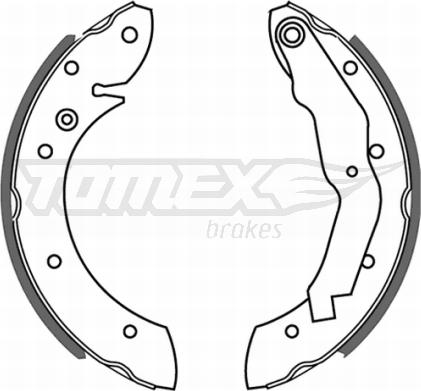 TOMEX brakes TX 21-33 - Комплект гальм, барабанний механізм autozip.com.ua