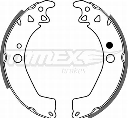TOMEX brakes TX 21-32 - Комплект гальм, барабанний механізм autozip.com.ua