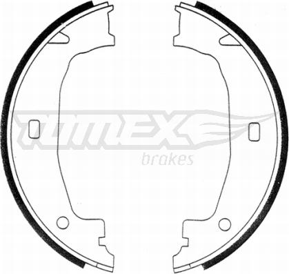TOMEX brakes TX 21-24 - Комплект тормозных колодок, барабанные autozip.com.ua