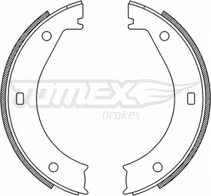 TOMEX brakes TX 21-25 - Комплект гальм, барабанний механізм autozip.com.ua