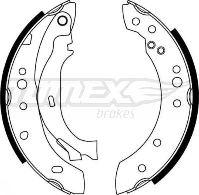TOMEX brakes TX 21-27 - Комплект гальм, барабанний механізм autozip.com.ua