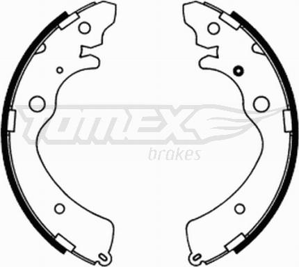 TOMEX brakes TX 21-74 - Комплект гальм, барабанний механізм autozip.com.ua