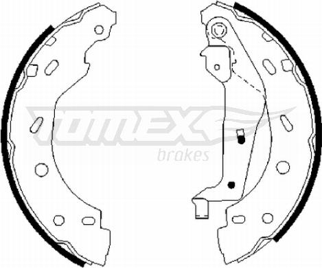 TOMEX brakes TX 21-75 - Комплект гальм, барабанний механізм autozip.com.ua