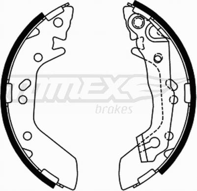 TOMEX brakes TX 21-70 - Комплект гальм, барабанний механізм autozip.com.ua