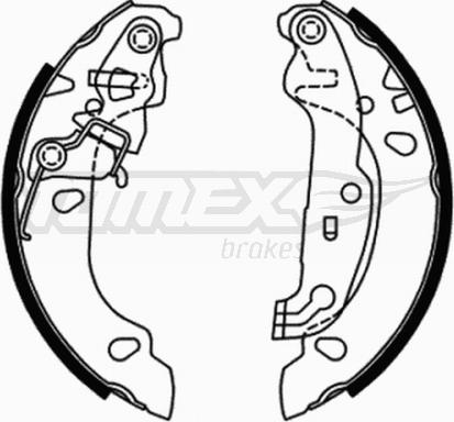 TOMEX brakes TX 21-71 - Комплект гальм, барабанний механізм autozip.com.ua