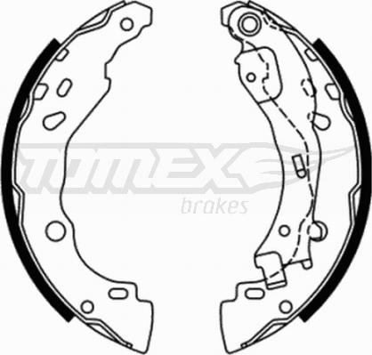 TOMEX brakes TX 21-77 - Комплект гальм, барабанний механізм autozip.com.ua