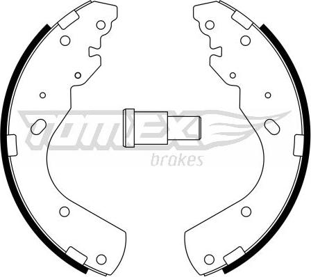 TOMEX brakes TX 23-44 - Комплект гальм, барабанний механізм autozip.com.ua