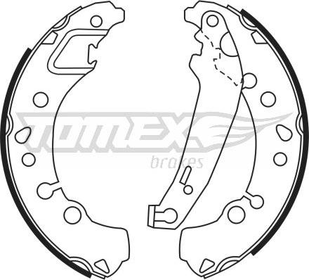 TOMEX brakes TX 23-45 - Комплект гальм, барабанний механізм autozip.com.ua