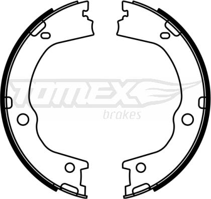 TOMEX brakes TX 23-06 - Комплект гальм, барабанний механізм autozip.com.ua