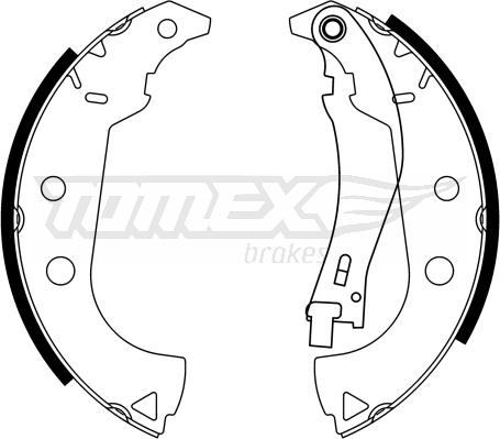 TOMEX brakes TX 23-15 - Комплект гальм, барабанний механізм autozip.com.ua