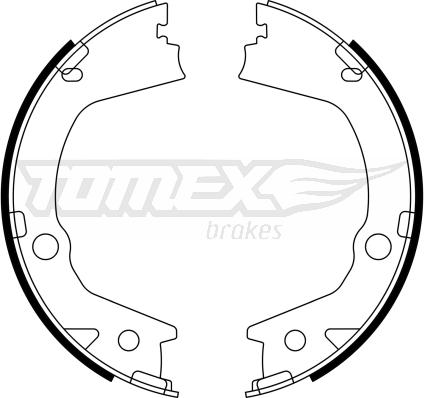 TOMEX brakes TX 23-16 - Комплект гальм, барабанний механізм autozip.com.ua