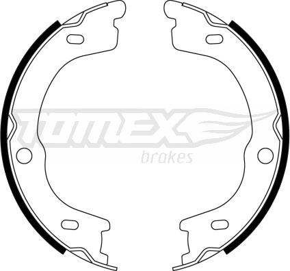 TOMEX brakes TX 23-13 - Комплект гальм, барабанний механізм autozip.com.ua