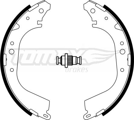 TOMEX brakes TX 23-30 - Комплект гальм, барабанний механізм autozip.com.ua