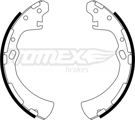 TOMEX brakes TX 23-31 - Комплект гальм, барабанний механізм autozip.com.ua