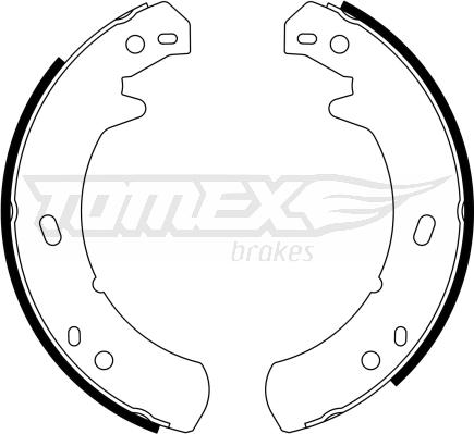 TOMEX brakes TX 23-24 - Комплект гальм, барабанний механізм autozip.com.ua